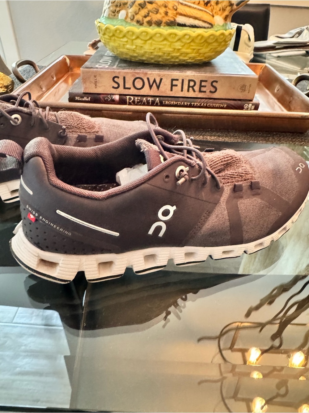 On Cloud 5 Burgundy Women’s Running/Walking Sneakers - Picture 4 of 8